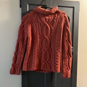 Chunky cable knit sweater